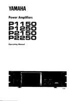 Yamaha P-2250 - Owners Manual